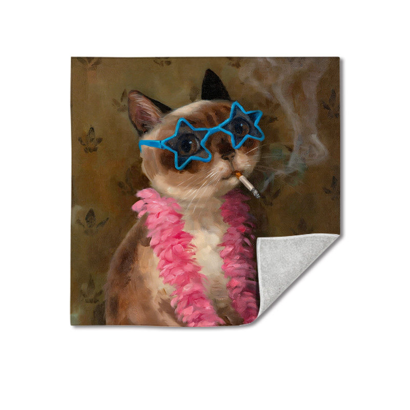 高颜值镜头魔术保护布加厚新款油画小猫自粘魔术百贴布平板电脑,淘宝优惠券,粉丝福利购,淘宝优惠卷