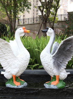 户外仿真别墅庭院景观动物雕塑