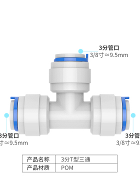 希库净水器纯水机快接接头