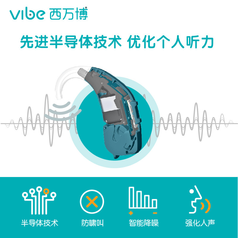 西万博老人正品西门子耳背式助听器 西万博助听器