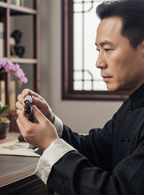 涵怡和田玉羊脂玉十八罗汉手链