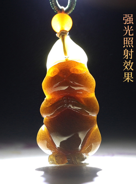 涵怡和田玉羊脂玉生肖兔吊坠