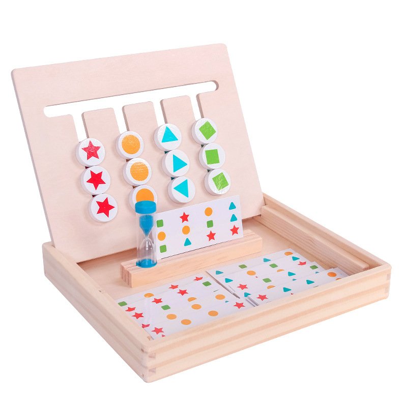 颜色分类玩具2一3岁蒙氏益智大脑思维训练教具儿童智力开发动脑-图3
