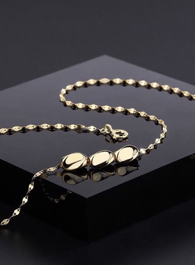 新款饰品彩饰三生三世项链女转运珠轻奢原创小众豆豆锁骨链礼物