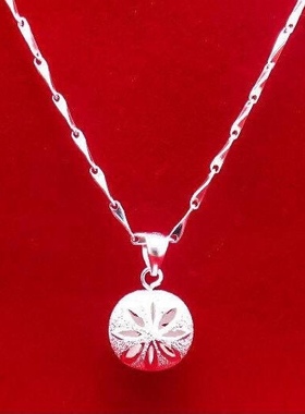 千足银永好纯银S999项复古足银吊坠锁骨链七夕情人节女友礼物潮