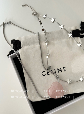 mona满天星字母重工长短项链锁骨