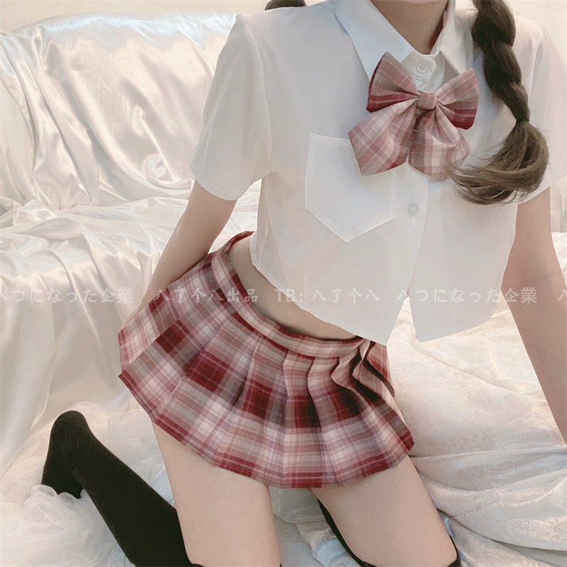 性感学院风校园服装纯欲cosplay制服套装清纯少女学生JK水手服女-图0