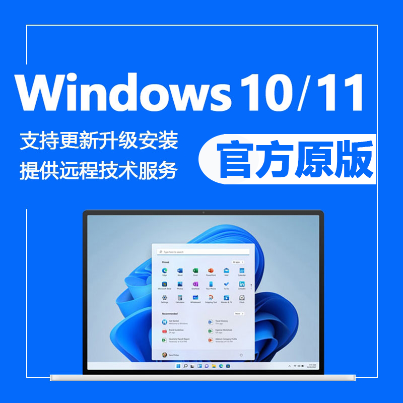 正版win10电脑系统重装专业版windows10 11家庭版远程安装服务11