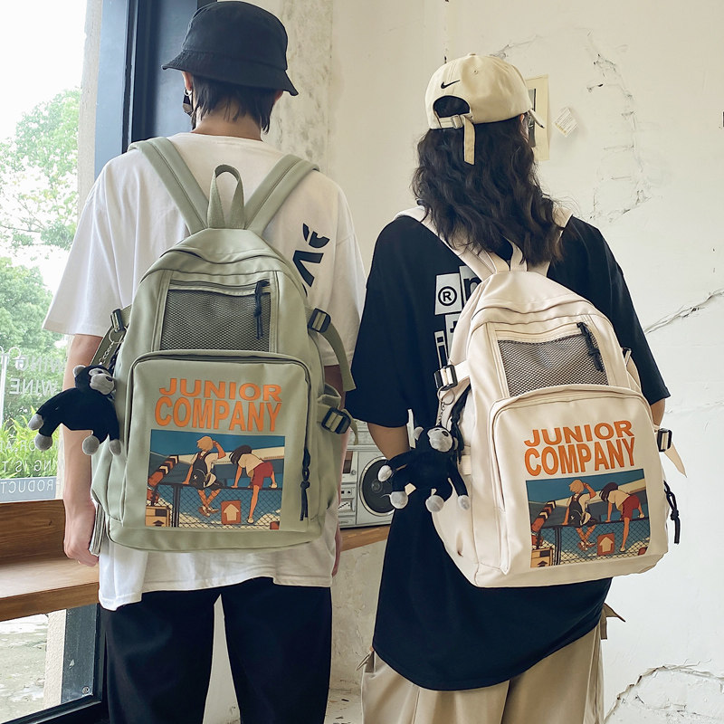 ins风女韩版高中学生初中生双肩包 潮妮优包双肩背包