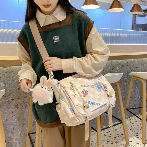 Брендовый вместительный и большой шоппер, универсальная сумка через плечо, сумка на одно плечо, подходит для студента, осенний