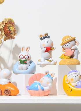 2023兔年小摆件女生礼物工位