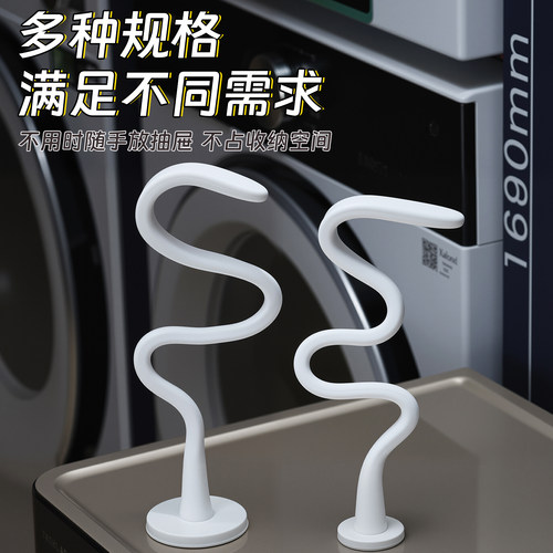 前置洗衣机门固定器强磁铁强力磁性通风限位器磁吸蛇形硅胶支架 - 图3