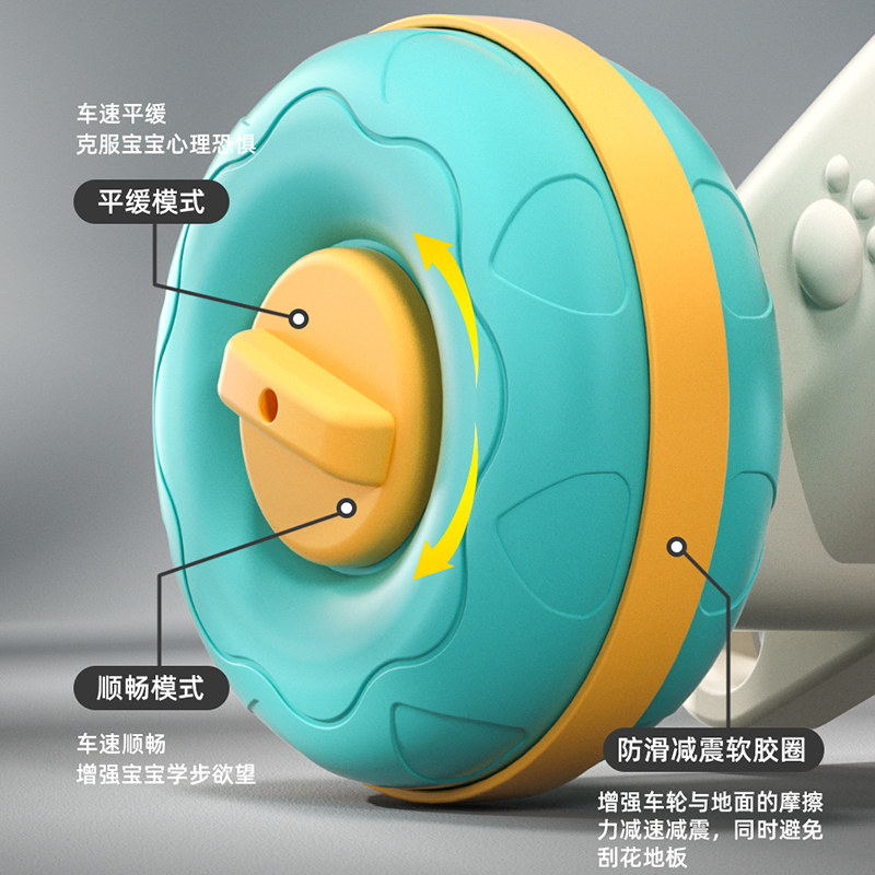 防o型腿多功能防侧翻宝宝推学步车 爱婴乐玩具手推学步玩具