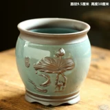 Керамический цветочный горшок, большая ретро глина, простой и элегантный дизайн, орхидея