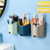 Sanskrit Bathroom Shelve Makeup Room Washroom Comb Table Toothbrushes Toothpaste Wash Wall-mounted Wall-to-wall Free of holes