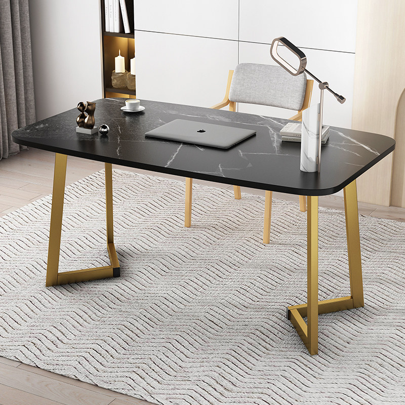 轻奢ins网红直播桌子主播简约电脑桌办公桌书桌美容院咨询接待桌