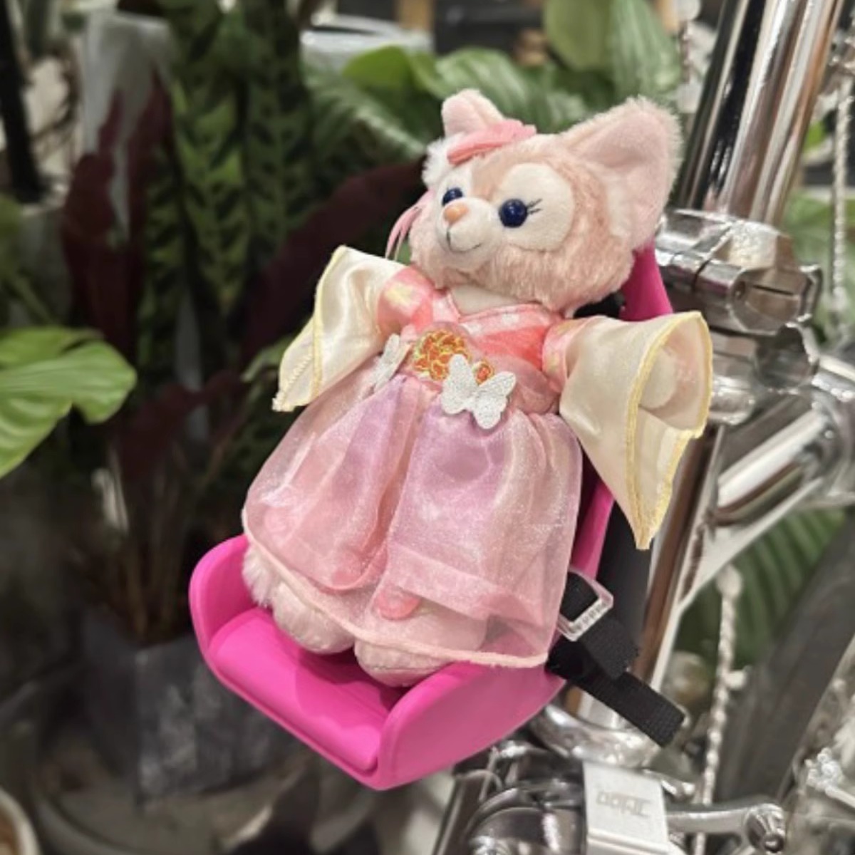 适用brompton小布折叠自行车配件猪鼻扣小座椅卡通玩偶装饰配件 - 图2