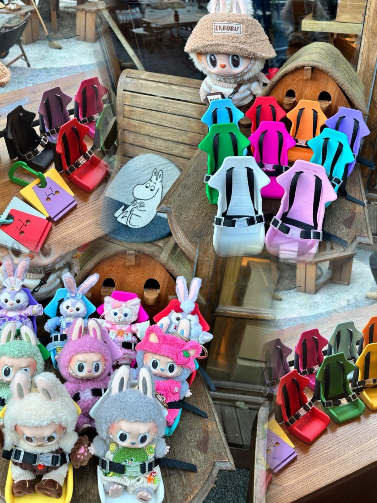 适用brompton小布折叠自行车配件猪鼻扣小座椅卡通玩偶装饰配件 - 图1