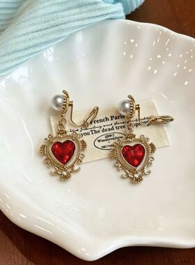 西太后Vintage中古风古韵红桃心