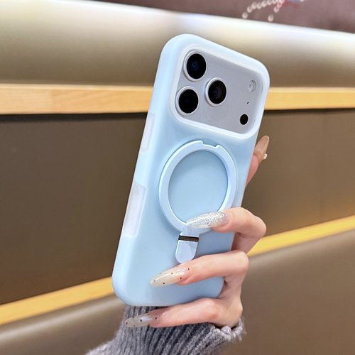 好手感果冻磁吸支架适用苹果17promax手机壳iPhone16promax磨砂肤感15果冻14耐脏大孔13pro液态12男女11防摔 - 图2