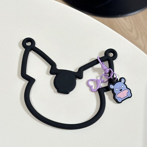 亲肤防丢硅胶手环手机链可爱卡通手机壳硅胶立体手环挂件三丽鸥软 - 图3