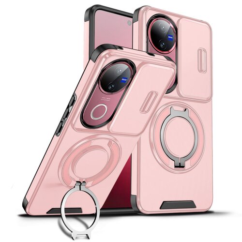 滑盖镜头推窗适用vivov70手机壳x300pro旋转一体支架壳防指纹肤感v60lite百搭男女通用v50防摔硅胶v40纯色 - 图3