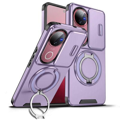 滑盖镜头推窗适用vivov70手机壳x300pro旋转一体支架壳防指纹肤感v60lite百搭男女通用v50防摔硅胶v40纯色 - 图0