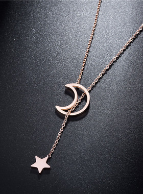 New Arrival Fashion titanium st Sterling Silver Moon and