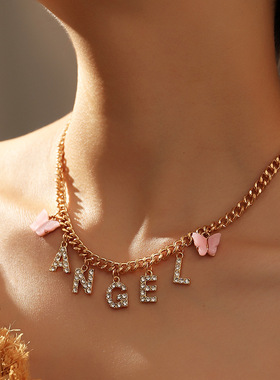 Korean Cute Butterfly Choker Necklace for Women Girls BABY