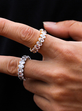 Eternal Eternity Band Promise ring 925 Sterling silver AAAA