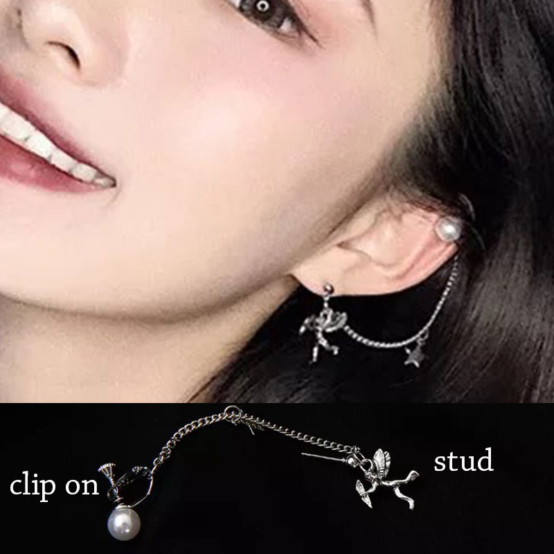 New Arrival Punk Fake Piercing Cartilage Clip On Earrings E - 图2
