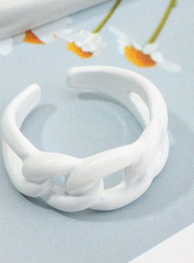 Trendy Chic Design Irregular Twine Cross Hollow Out Color