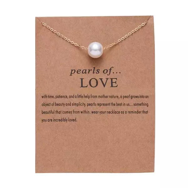 New Trendy Alloy Cute Elegant Wish Luck Pearls of Love Siste-图1