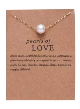 New Trendy Alloy Cute Elegant Wish Luck Pearls of Love Siste