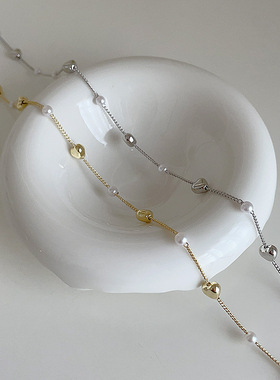 2023 New Arrival Korean-style Elegant Simple Metal Love