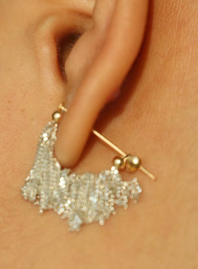 2023 New Arrival Elegant Temperament Chain Tassel Metal