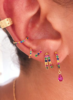 Hoops Piercing Sterling Silver Earrings  Earrings For Women