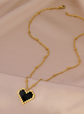 Stainless Steel Necklaces Geometric Luxury Elegance Heart