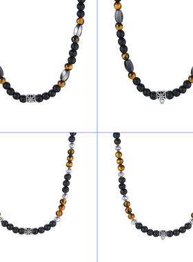 BOHO BEADED NECKLACES FOR MEN ETHNIC NECKLACE MALA NECKLACE