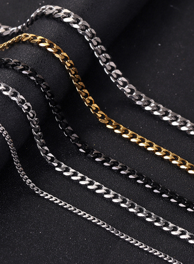 Jiayiqi Fashion Cuban Link Chain Necklace For Men Woman