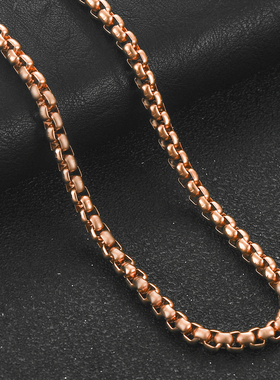 Fashion 2-5mm Mens Box Chain Stainless Steel Necklace For