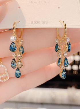 Butterfly Earrings Female Pearl Tassel Autumn And Winter