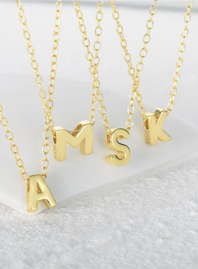 Silver New Hot Sale Top Quality Women Girls Initial Letter