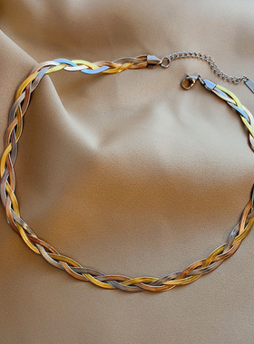 2023 Stainless Steel Hand-Woven 3 Layered Flat Blade Snake C