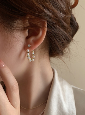 2023 New Arrival Korean Temperament Imitation Pearl Metal