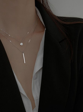 Chic Women Choker Necklace Silver Color Temperament Small