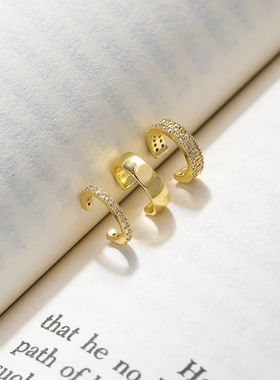 Delicate Zircon Cute Clip Earrings Female Buckle Ear Cuff