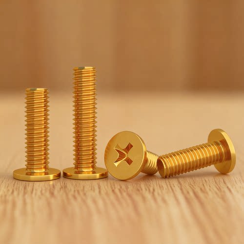 镀铜金色CM薄头螺丝大扁平头十字小螺丝钉M2M2.5M3M4M6头5-12GG - 图1