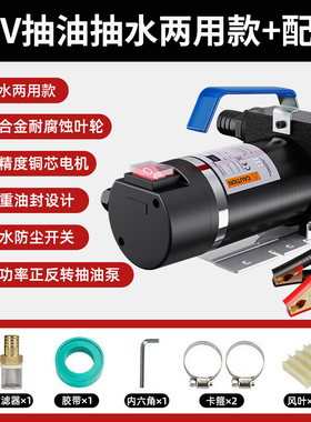 电动抽油泵12v24v通用220v柴油泵小型抽油机自吸泵加油机加油神器