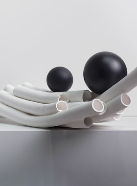 快速发货装饰推荐侘寂风船v形手作摆件陶瓷手工抽象艺术软装饰品